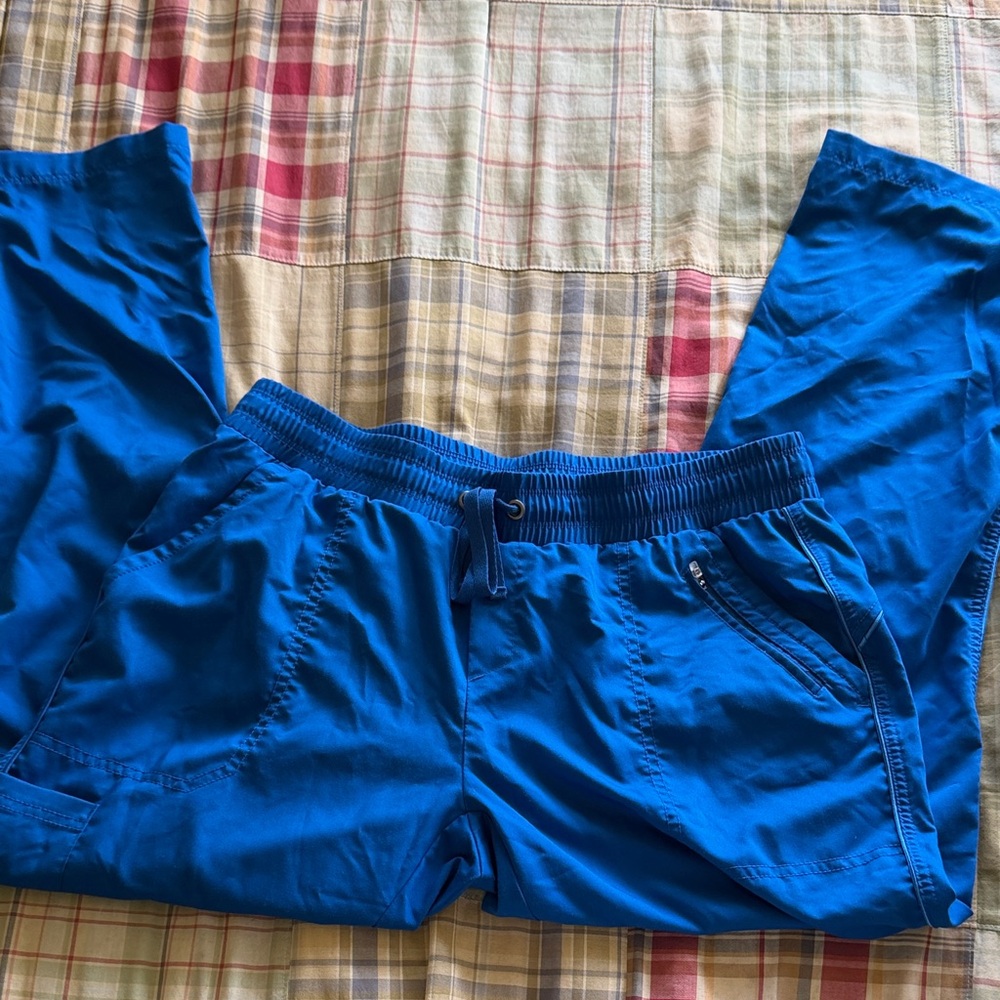 healing hands Bright Blue Straight-Leg Scrub Pants